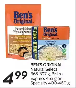 Sobeys Ben's original natural select, bistro express or specialty offer