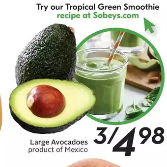 Sobeys Large avocados offer