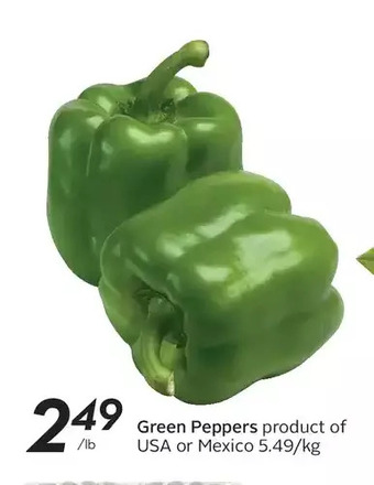 Sobeys Green peppers offer