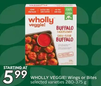 Sobeys Wholly veggie! wings or bites offer