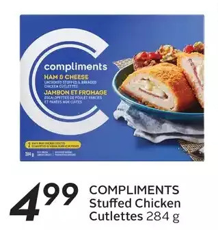Sobeys Compliments stuffed chicken cutlettes offer