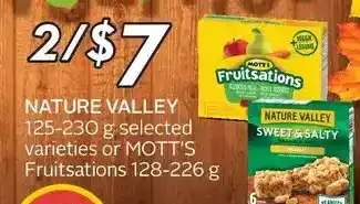 Sobeys Nature valley or mott's fruitsations offer