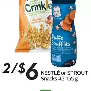 Sobeys Nestlé or sprout snacks offer