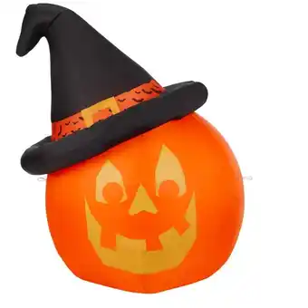 Canadian Tire Airblown giant pumpkin with hat offer