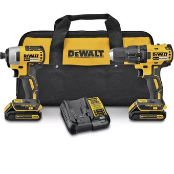 Canadian Tire Dewalt brushless 20v-li-ion cordless 1/2" drill and 1/4" impact driver combo kit offer