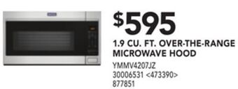 Lowe's Maytag 1.9 cu. ft. over-the-range microwave hood offer