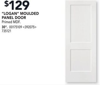 Lowe's Metrie "logan" moulded panel door 30" offer