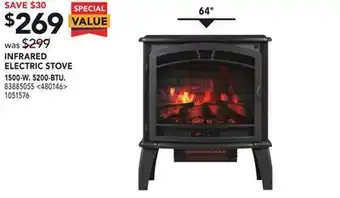 Lowe's Style collection infrared electric stove 64" offer