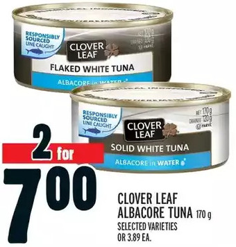 Metro Clover leaf albacore tuna offer