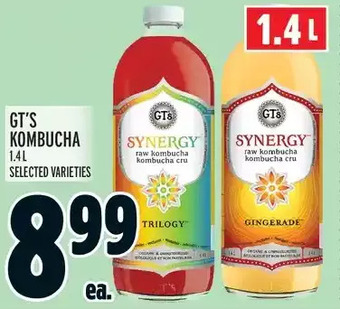 Metro Gt's kombucha offer
