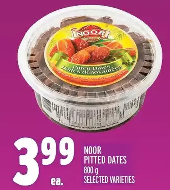 Metro Noor pitted dates offer