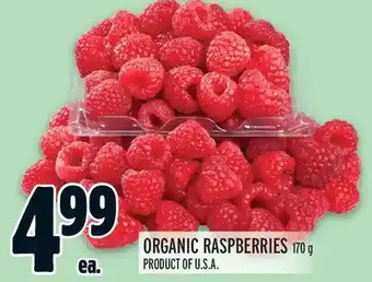 Metro Organic raspberries offer