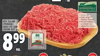 Metro New zealand springvale grass fed lean ground beef offer