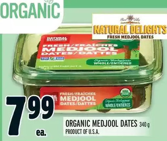 Metro Organic medjool dates offer