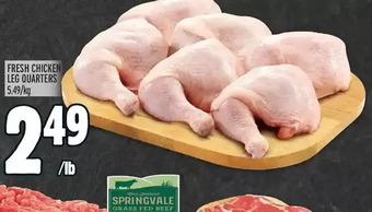 Metro Fresh chicken leg quarters offer