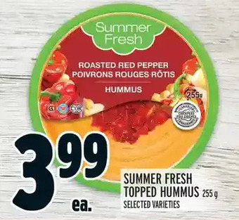 Metro Summer fresh topped hummus offer