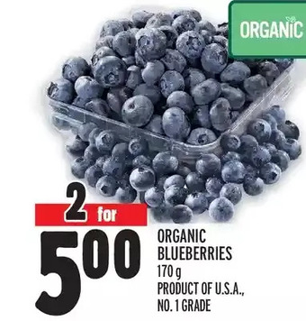 Metro Organic blueberries offer