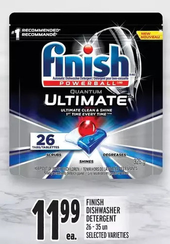 Metro Finish dishwasher detergent offer