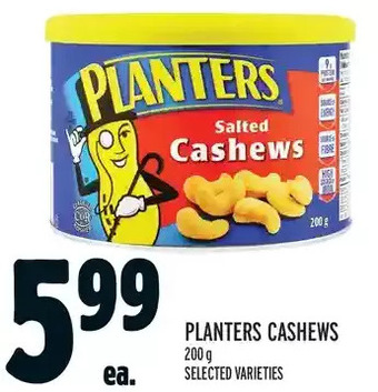 Metro Planters cashews offer