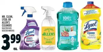 Metro Mr. clean, lysol or allen's cleaners offer