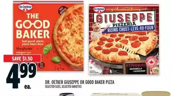 Metro Dr. oetker giuseppe or good baker pizza offer