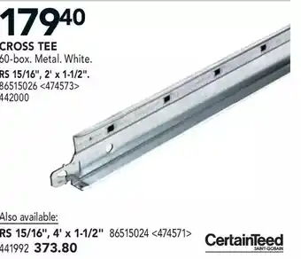 Lowe's Certainteed cross tee offer