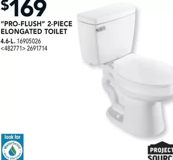 RONA Project source "pro-flush" 2-piece elongated toilet offer
