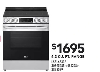 RONA Lg 6.3 cu. ft. range offer