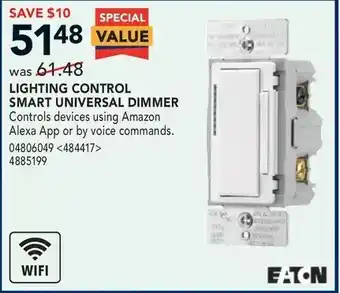 RONA Eaton lighting control smart universal dimmer offer