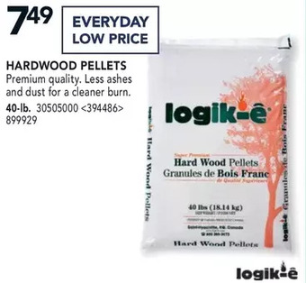 RONA Logik-e hardwood pellets offer