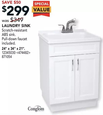 RONA Conglom laundry sink offer