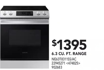 RONA Samsung 6.3 cu. ft. range offer