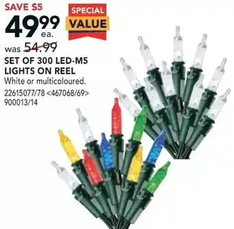 RONA Set of 300 led-m5 lights on reel offer