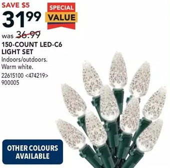 RONA 150-count led-c6 light set offer