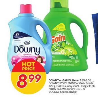 Sobeys Downy or gain softener offer