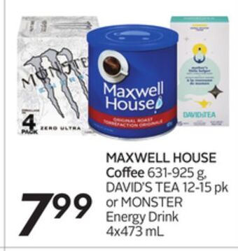 Sobeys Maxwell house coffee offer