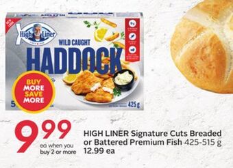 Sobeys High liner signature cuts breaded or battered premium fish offer
