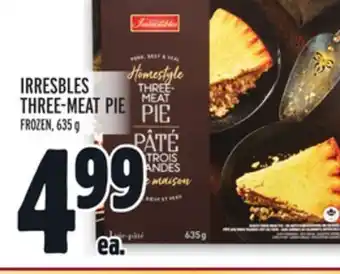 Metro Irresbles three-meat pie offer