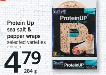 Fortinos Protein up sea salt & pepper wraps, 284 g offer