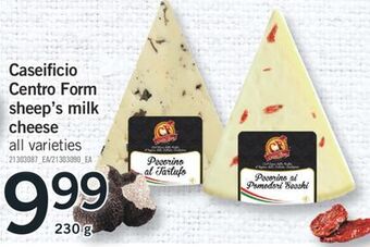 Fortinos Caseificio centro form sheep's milk cheese, 230 g offer