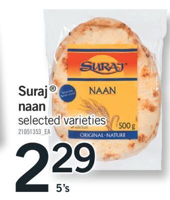 Fortinos Suraj® naan, 5's offer