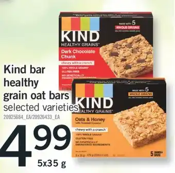 Fortinos Kind bar healthy grain oat bars, 5x35 g offer