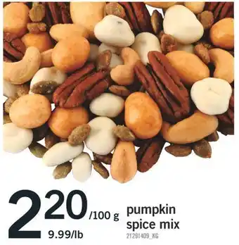 Fortinos Pumpkin spice mix offer