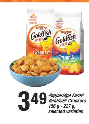 Fortinos Pepperidge farm® goldfish® crackers, 156 g - 227 g offer