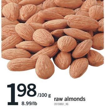 Fortinos Raw almonds offer