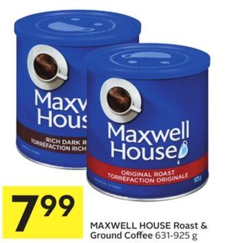 Foodland Maxwell house roast & ground coffee 631-925 g offer
