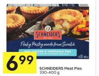 Foodland Schneiders meat pies 330-400 g offer