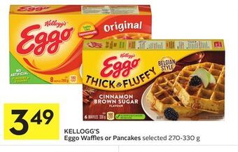Foodland Kellogg's eggo waffles or pancakes selected 270-330 g offer