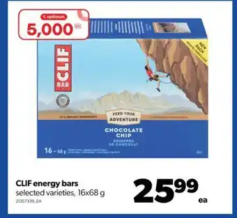 Real Canadian Superstore Clif energy bars, 16x68 g offer