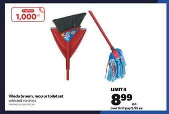 Real Canadian Superstore Vileda broom, mop or toilet set offer